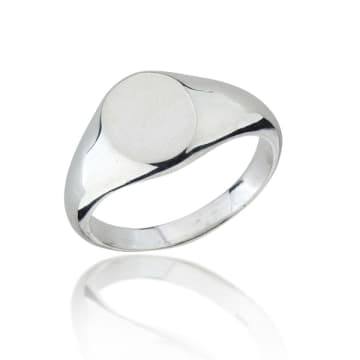 Collardmanson 925 Silver Signet Ring In Metallic