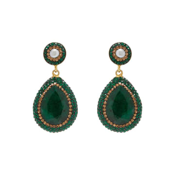 Soru Emerald Earrings In Green