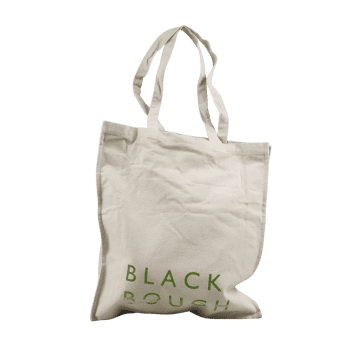 Black Bough Canvas Tote Bag In Black