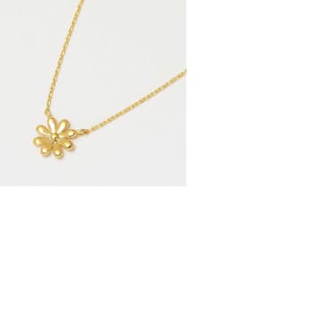 Estella Bartlett Doodle Flower Necklace In Gold