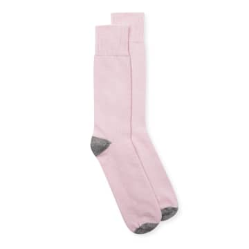 Burrows And Hare Alpaca Socks In Pink