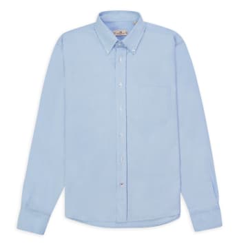 Shop Burrows And Hare Oxford Button-down Shirt In Blue