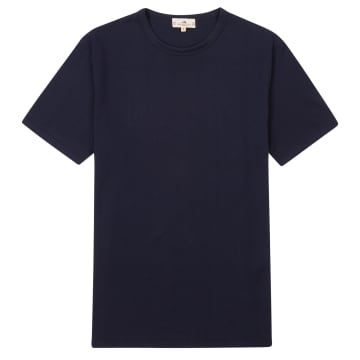 Burrows And Hare Navy Regular T Shirt In Blue