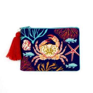 House Of Disaster Coral Crab Purse In Pink