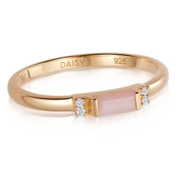 Daisy London Beloved Fine Band Ring In Metallic