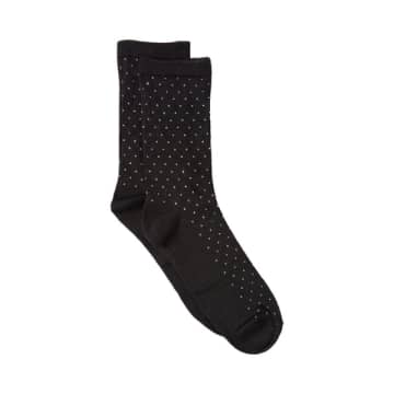 Ichi Fenja Spotty Socks In Grey