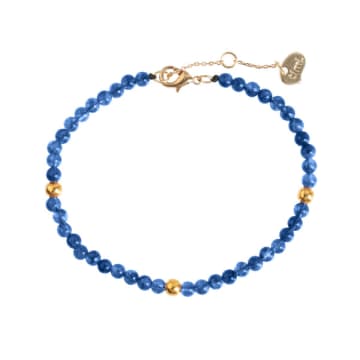 Timi Blue Lapis Bead Bracelet