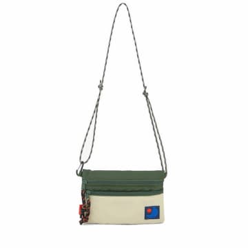 Japfac • Mini Candy Green And Beige Shoulder Pouch
