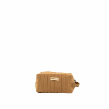 Monk & Anna Monk And Anna • Padded Beige Toiletry Bag