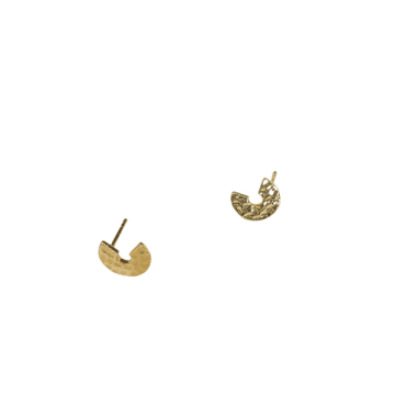 Atelier Kumo Mieko • Semi-calcle Golden Earrings