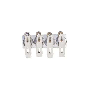 Monograph • Set Of 4 Silver Magnetic Clips