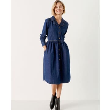 Part Two Rea Vintage Denim Dress In Blue