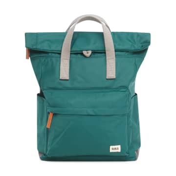 Roka Back Pack Canfield B Design Medium Size Made From Sustainable Nylon In Teal