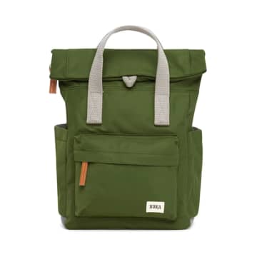 Roka Back Pack Canfield B Design Medium Size Made From Sustainable Nylon In Avocado