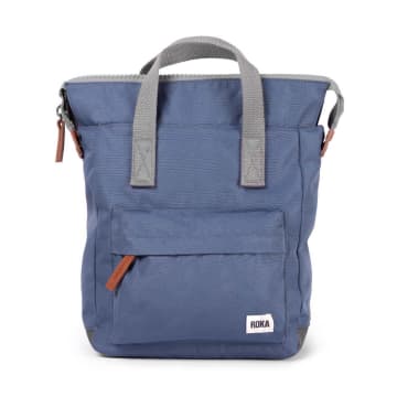 Roka Back Pack Bantry B Design Small Size Made From Sustainable Nylon In Airforce In Blue