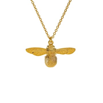 Alex Monroe Baby Bee Necklace In Gold