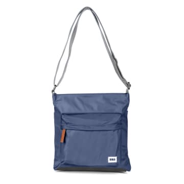 Roka Cross Body Bag Kennington B Medium In Recycled Sustainable Nylon Airforce Blue