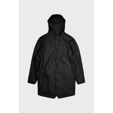 Rains Long Jacket In Black
