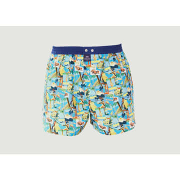 Mc Alson Printed Cotton Boxer Shorts With Vacation Theme