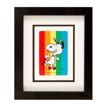 Vintage Playing Cards Snoopy On Roller Skates Rainbow