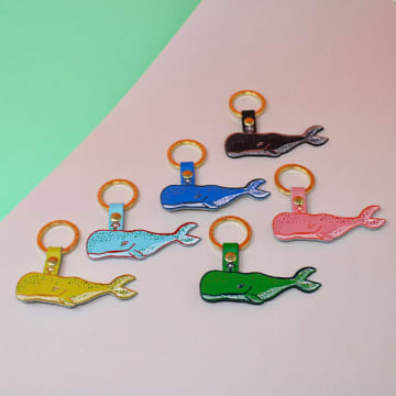 Ark Colour Design Humpback Whale Key Fob In Grey