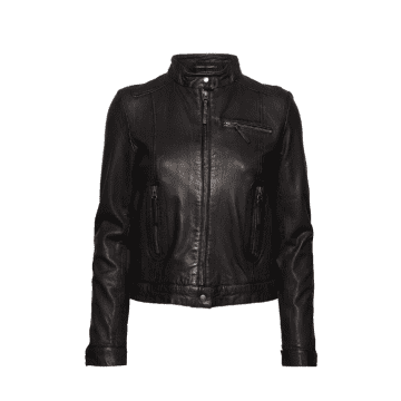 Mdk Karla Leather Jacket Black