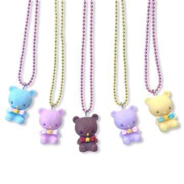 Pop Cutie Pastel Bear Kids Necklaces
