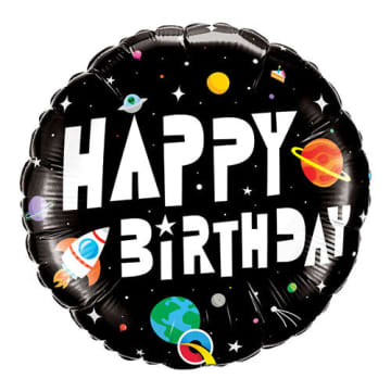 Foil Space Happy Birthday Balloon 88059