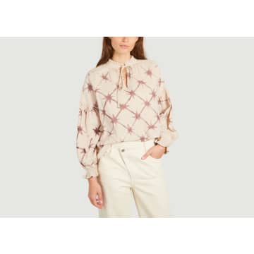 The New Society Olivia Oversized Blouse With Star Pattern