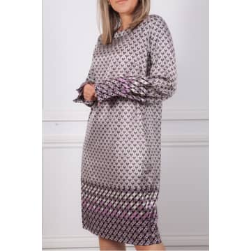 Charlotte Sparre Fold Sleeve Dress Pilou Rose In Gray