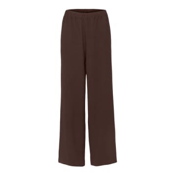 Selected Femme Tinni Trousers In Brown