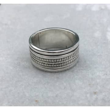 Siren Silver Two-layer Twist Ring Sterling Silver In Metallic