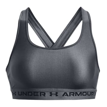 Under Armour Top Mid Crossback Donna Pitch Gray / Black