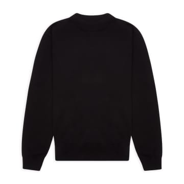 Burrows And Hare Mock Turtle Neck In Black