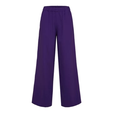 Selected Femme Relaxed Trousers In Acai