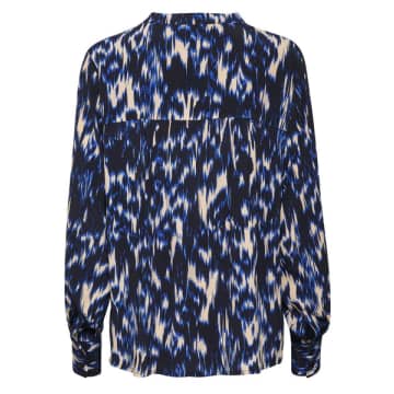 Part Two Rya Navy Ikat Shirt In Blue