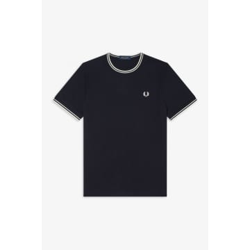 Shop Fred Perry Twin Tipped T-shirt In Blue