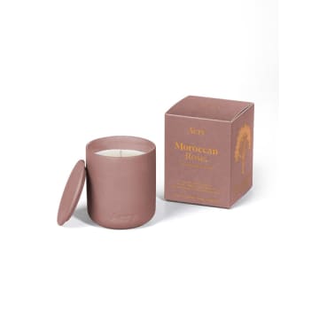 Aery Moroccan Rose Scented Candle In Pink