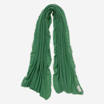 Pur Schoen Hand Felted Cashmere Soft Scarf In Green/green