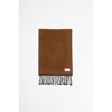 Universal Works Double Sided Scarf Brown/charcoal
