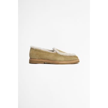 Jacques Soloviere Alexis Shearling Loafer Suede Calf Maracca