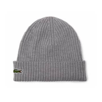 Shop Lacoste Rb0001 Knitted Wool Beanie