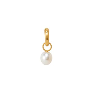 Sence Essentials Snow Charm With Freshwater Pearl In Gold