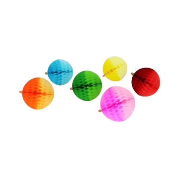 Paper Dreams Honeycomb Ball Ombre Pack Of 6