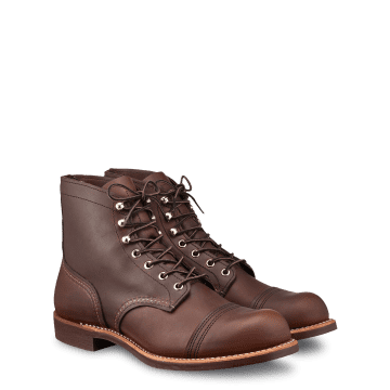 RED WING SHOES RED WING IRON RANGER BOOTS IN AMBER 08111D