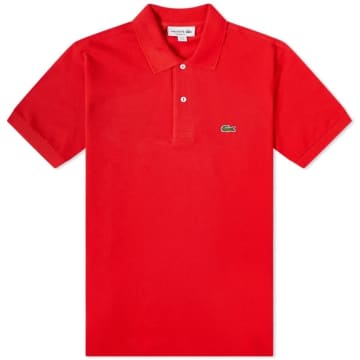 Shop Lacoste Classic L12.12 Polo Light Red