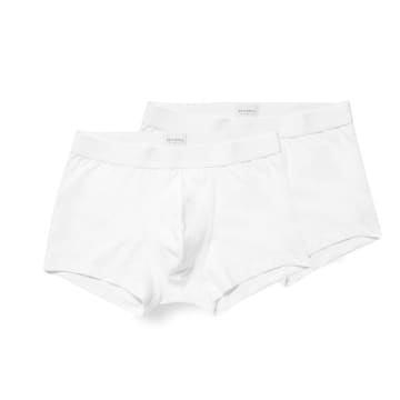 Sunspel Double Pack Stretch Trunk In White