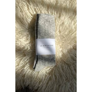 Le Bon Shoppe Cottage Heather Grey Socks