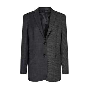Designers Remix Oxford Blazer In Grey/grey