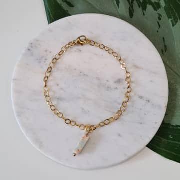 Golden Ivy Erin Steel Bracelet Marble (2 Variants) In Metallic